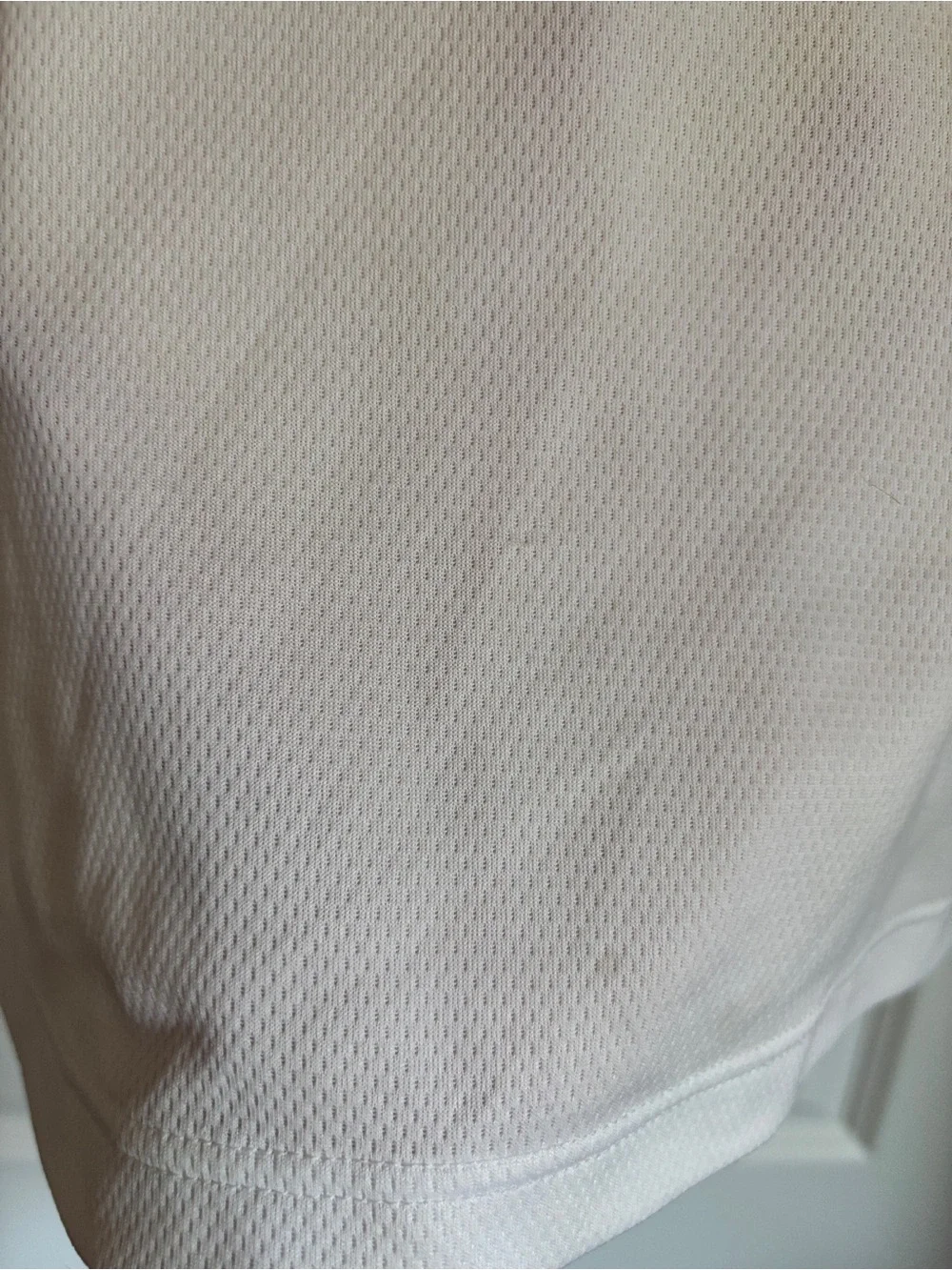 adidas Clima Cool Men’s White Short-Sleeve Athletic Tee with Yellow Accents